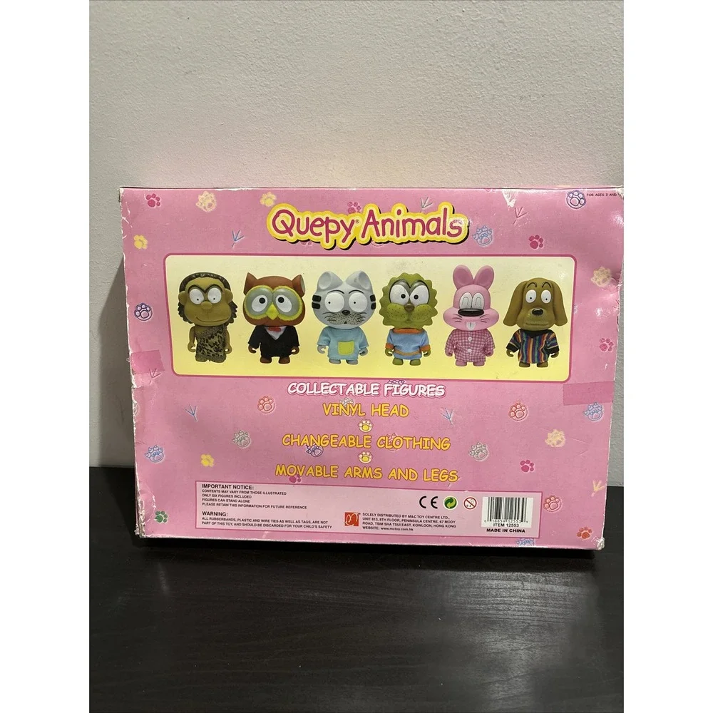 Quepy Animals Vinyl Action Figure Set Damaged Box Rare - Picture 8 of 12